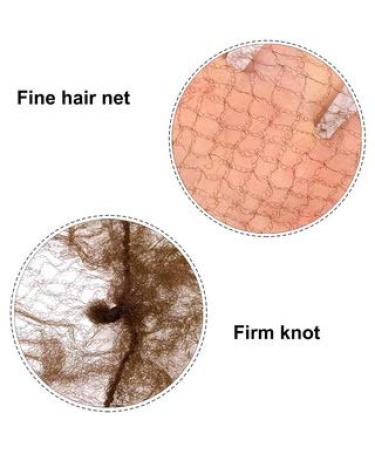 30Pcs Blonde Elastic Edge Mesh Hair Nets for Ballet Dance - Invisible Hair Bun Holder - Buy Online on SooperMarket.com