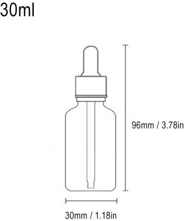 5Pcs Transparent Dropper Bottle 10ML Plastic Eye Dropper Bottles for Essential Oil Pipette Refillable - with Measured Pipette Funnel and Labels (30ml White + Gold Cap) - Buy Online on SooperMarket.com
