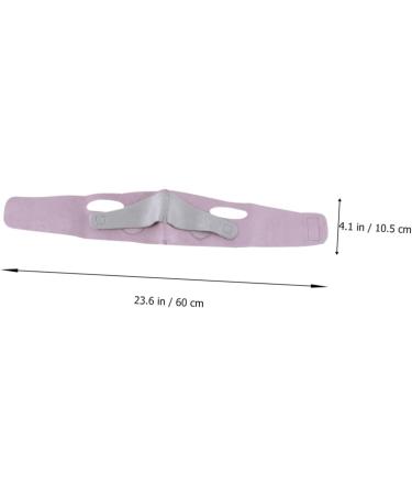 Baluue 1pc Thin Face Belt Tape Face Shaper Strap Lift Facial Slimming Strap -double Chin Mercerized Cloth 60X10.5X1cm Pink - Buy Online on SooperMarket.com