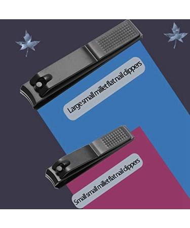 Black Manicure Nail Clippers for Nails and Toenails Super Sharp Stainless Steel Nose Clippers S - Buy Online on SooperMarket.com