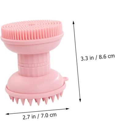 Angoily 1pc Three-in-one Bath Scalp Silica Gel Pink Washbasin - Buy Online on SooperMarket.com