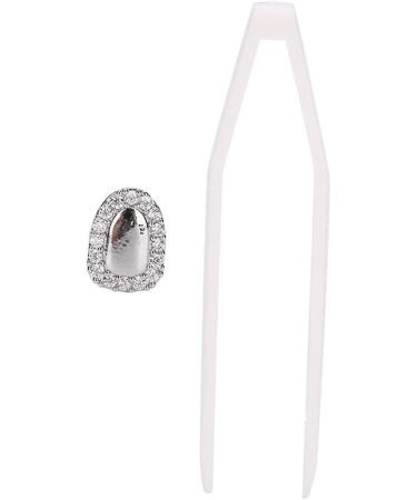 Teeth Jewelry Tooth Gems Teeth Grills Single Tooth Bling Teeth Accessory Decoration for Halloween Party Hip Hop Show (Single portal diamond silver) - Buy Online on SooperMarket.com
