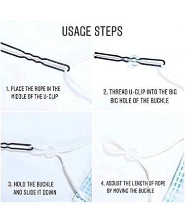 Outland Clear Cord Locks for Face Mask Adjuster PVC Round Toggle Locks for Drawstrings Adjustable Lock End for Elastic Non Slip Stopper DIY for Adults Children Elderly Mask with Threading Clips 50 - Buy Online on SooperMarket.com
