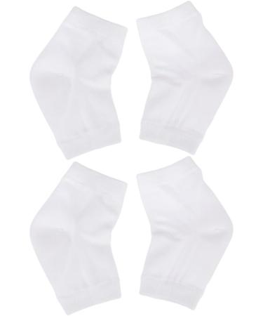 minkissy 4 Pairs Rough Calluses Socks Feet Repair Socks Heel Protector Socks Heel Sleeves Protectors Heel Socks Heel Moisturizing Socks Men and Women Anti Cracked Feet Ankle Socks White - Buy Online on SooperMarket.com