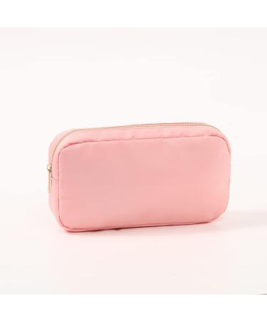 YogoRun Large Makeup Pouch Bag Travel Cosmetic Nylon Zipper Pouch for Women/Girls/Teens (Pink, L) - Buy Online on SooperMarket.com