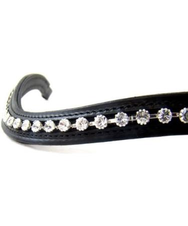 High-Quality Black/White Leather Bridle with Reins for Thoroughbreds | Amber International Shipping - Buy Online on SooperMarket.com