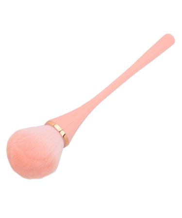 Professional Soft Hair Makeup Brush Accurate Coloring Strong Powder Grasping Apply Loose Powder Ergonomic Handle Multiple Applicable Place Leather Texture Craft Gift for Pink