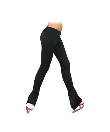 ChloeNoel P22 All Black 3" Waist Band Figure Skating Pants 12-14