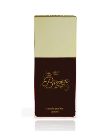 AHMED Brown 50mL Eau de Parfume for Men and Women (leans Masculine) an Oriental Fragrance with Sweet Aromatics and Woody Accords