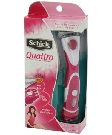 Schick Quattro For Women Trimstyle Razor & Bikini Trimmer (Color Mat Vary)