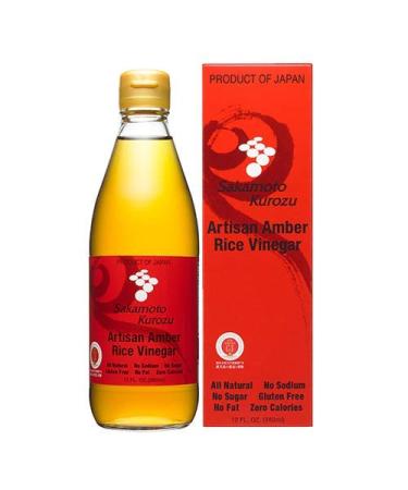 Sakamoto Kurozu Original Artisan Amber Brown Rice Vinegar - 12 Ounce - Mild and Rich Taste - Fermented - Product of Japan - Buy Online on SooperMarket.com