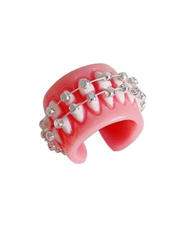 oueyfer Harajuku Cute Funny Teeth Gums Opening Korean Party Adult Teen Open B