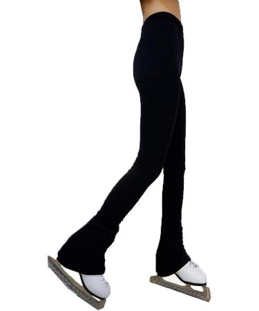 UniqGarb Figure Skating Practice Pants - Polar Fleece Thermal Black/Blue/Purple - Adult M (8-10) - Buy Online on SooperMarket.com