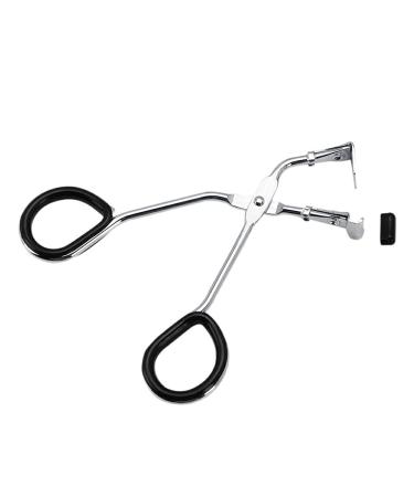Dajidafu 2 Pieces Eyelash Curlers Stainless Steel Portable Lash Curler Cosmetic Tool with Silicone Pads for Women Adults