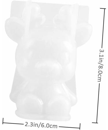 STOBOK Epoxy Deer DIY Silicone Mold Deer Antler Halloween Party Favors Halloween Decor De para Gelatinas Unicorn Silicone Epoxy Mold House Gifts White Resin Deer 3D Silica Gel Christmas - Buy Online on SooperMarket.com
