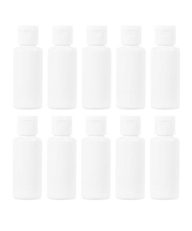 Minkissy 30pcs 30ml Empty Refillable Plastic Bottle Shampoo Makeup Sample Bottles with Flip Lid Disposable Travel Bottles for Lotion Liquid