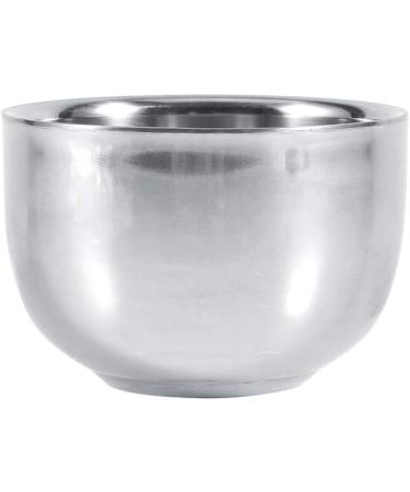 Premium Stainless Steel Shaving Foam Shell & Brush Bowl | Durable Shaving Soap Cup for Men Hairdresser Tools - Buy Online on SooperMarket.com