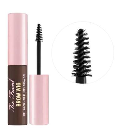 Too Faced Brow Wig Brush On Hair Fluffy Brow Gel - Dark Brown