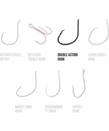 Team Catfish Double Action Circle Hooks 10/0 - Wide Gap, Needle Sharp Point - Black - Buy Online on SooperMarket.com
