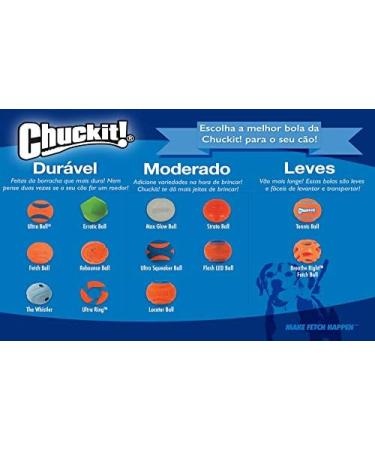 ChuckIt! The Whistler Ball Durable High Bounce Rubber Dog Ball Launcher Compatible Orange & Blue Medium 2 Pack Medium Pack of 2 - Buy Online on SooperMarket.com
