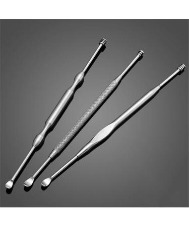 Portable Ear Cleaner Stainless Steel Ear Spoon Set Stainless Steel Ear Wax Remover Reusable Stainless Steel Ear Wax Remover Set Ear Wax Easily Removed Ideal for Personal and Home Use - Buy Online on SooperMarket.com