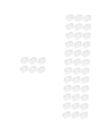 FRCOLOR Pack of 42 Powder Boxes for Dipping Nails Stickers Storage Jars French Manicure Nail Polish Tool Trays Manicure Powder Box Cajas Organizadoras Recycling System for Nail Powder 5X4X2.5CMx7pcs White x 7 pieces