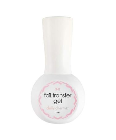 Daily Charme Foil Transfer Glue Gel Polish 15 ml For Foil Papers Long-Lasting Full Coverage Adhesive for Foil Nail Art Home DIY and Salon Manicure