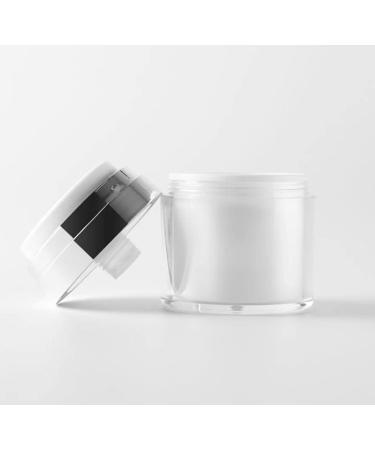 Furnido 2 Pack 1 oz Airless Pump Jars for Makeup and Skincare - Refillable Travel Lotion Containers - White - Buy Online on SooperMarket.com