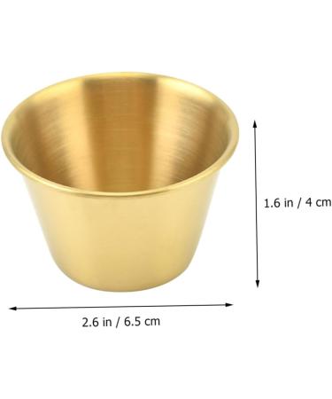 Zerodeko 4pcs Stainless Steel Dipping Sauce Cup Soup Sushi Dipping Bowls Sauce Seasoning Plate Stainless Steel Sauce Dish Gravy Bowl Stainless Steel Portion Cup Desert Round Soy Sauce Bowl - Buy Online on SooperMarket.com