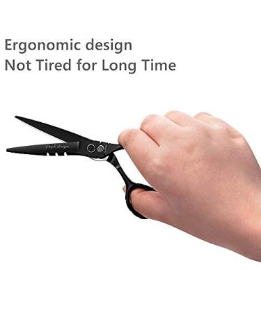 Purple Dragon 440C Hair Salon Cutting Shear & Thinning Scissor Set 6 Inch with Bag - Professional Japan Barber Hairdressing Shears - Buy Online on SooperMarket.com