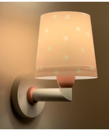 Dalber Children's Wall Lamp - Pink Cloud & Star Light for Kids' Rooms | E27 Model 82219S - Buy Online on SooperMarket.com