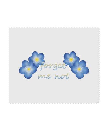 2 x "Forget Me Not" Microfiber Lens/Glasses Cleaning Cloths (LC00024522)