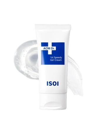 isoi ACNI Dr. 1st Speedy Gel Cream 50ml (1.69 fl.oz) - Tube Type | Soothing and Moisturizing Gel Cream for Oily Skin | Skin Cooling Gel for Redness Relief | Korean Skin Care
