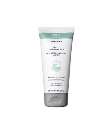 REN Clean Skincare - Evercalm Daily Facial Cleanser - Gentle Cleansing Milk Hydrates & Protects Sensitive Skin without Overdrying - Makeup Remover  Unclogs Pores  5.1 Fl Oz Evercalm Cleansing Milk