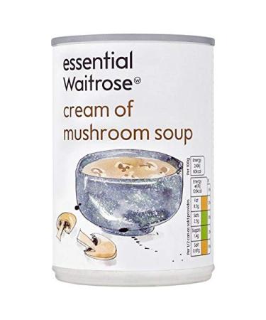 Cream of Mushroom Soup Essential Waitrose 400g