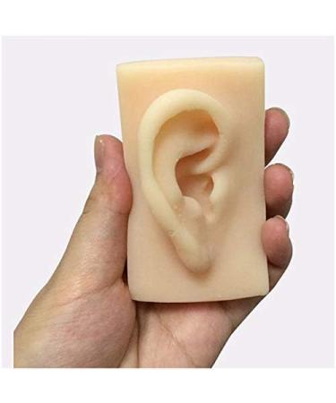 Artificial Human Pattern Silicone Ear - Silicone Simulation Ear for Micro Plastic Surgery Module Piercing Ear Piercing Teaching Demonstration - Buy Online on SooperMarket.com