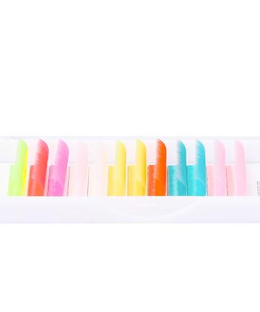 Neon Colored Volume Lash Extensions - Easy Fan 0.07-D 13mm - 8 Colors: Hot Pink, White, Blue, Orange, Gold, Purple, Yellow - UV Glow - Buy Online on SooperMarket.com