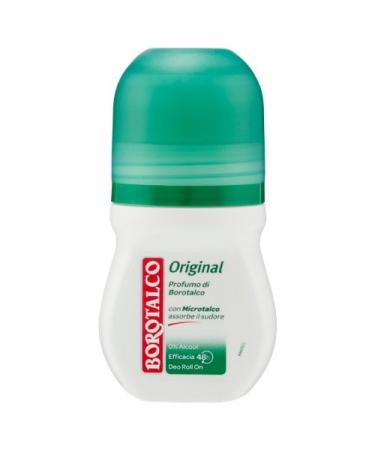 Buy Borotalco Alcohol-Free Deo Roll-On Deodorant - Original 50ml (Pack of 2) | Italian Import | Fast International Shipping - Buy Online on SooperMarket.com