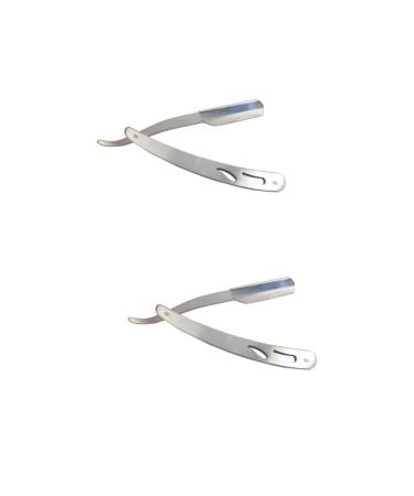 Beavorty 2pcs Razor Stainless Steel Manual Edge Man