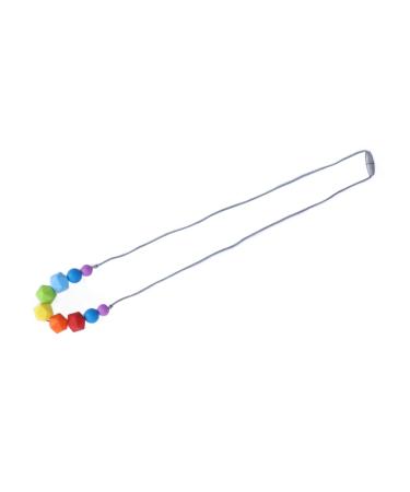 Baby Teething Chew Necklace Food Grade Safe Vibrant Colors Portable Silicone Baby Teether(1) Pacifiers Teethers & Teething Relief (350ml)