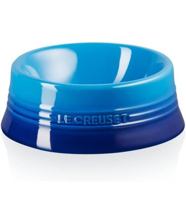 Le Creuset Stoneware Feeding Bowl M - 450 ml Azure - Perfect for Dogs & Cats | Buy Online - Buy Online on SooperMarket.com
