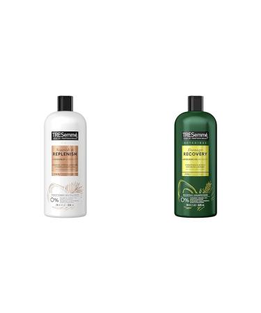 TRESemm Botanique Nourish & Replenish Conditioner for dry hair + Coconut Extract formulated & Botanique Damage Recovery Shampoo for damaged hair + Avocado Oil Protein formulated