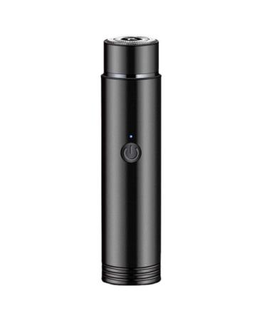 mini electric razor Mini Electric Shaver for Men Portable USB Rechargeable Razor Wet & Dry Use Rotary Electric Shaver for Travel Black