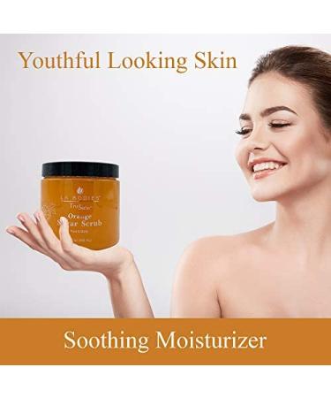 LAB Foot & Body Sugar Scrub - Deep Exfoliating & Moisturizing for Ultra Hydration | Orange (20oz) | International Shipping Available - Buy Online on SooperMarket.com