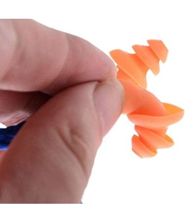 Binifub 100 Pairs Individually Wrapped Soft Silicone Corded Ear Plugs Reusable Hearing Protection Rubber Earplugs - Buy Online on SooperMarket.com