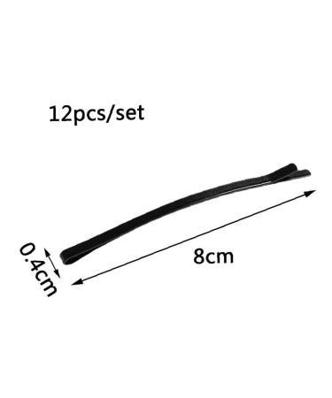 Pinicecore 12 Matte Black Hairpins - Invisible Women's Bobby Pins & Styling Accessories - Buy Online on SooperMarket.com