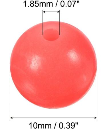 PATIKIL 200pcs 10mm Glowing Fishing Beads - Red Plastic Round Fishing Lure for International Shipping - Buy Online on SooperMarket.com