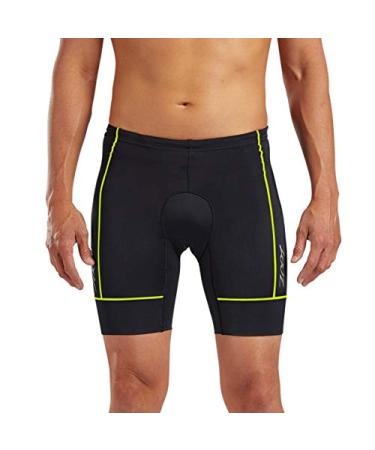 Zoot Mens Core 7-Inch Tri Shorts  Mens Performance Triathlon Shorts with Drawstring Closure and Hip Pockets Safety Yellow Small