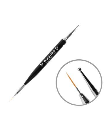 Emmi Nail 2in1 Dotting Tool & Nail Art Brush - Precision Nail Art Painting Tool for Detailed Designs - Buy Online on SooperMarket.com