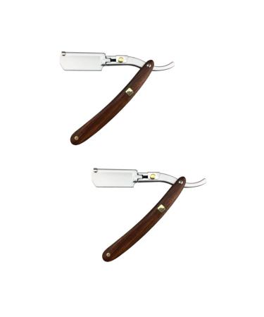 Beavorty 2pcs Cutlery Holder Safe Razor Shaver Man Manual Bamboo